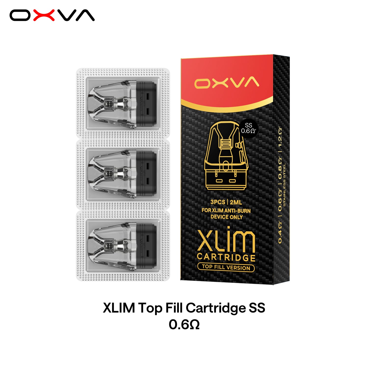 OXVA Xlim (DNA) Stainless Steel Cartridge CircleV Store OXVA Xlim (DNA) Stainless Steel Cartridge CircleV Store