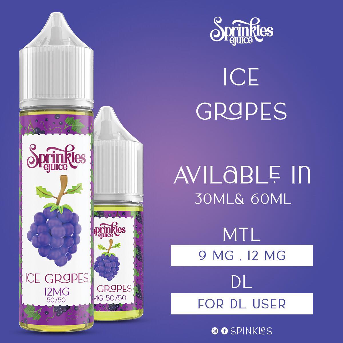 Sprinkles Ice Grape - DL