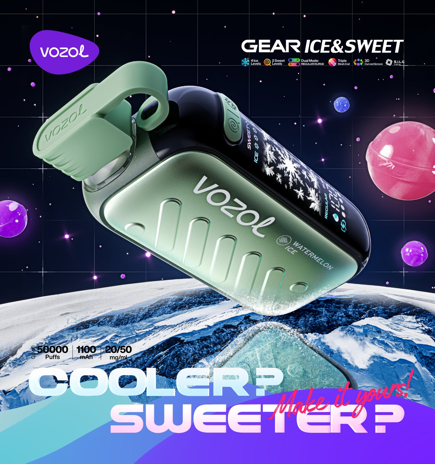 VOZOL Gear Ice&Sweet 50K Disposable