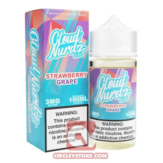 Cloud Nurdz - Grape strawberry iced - MTL - CircleV Store - Cloud Nurdz - Premium E-Liquid