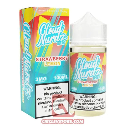 Cloud Nurdz - Strawberry Lemon Iced - DL - CircleV Store - Cloud Nurdz - Premium E-Liquid