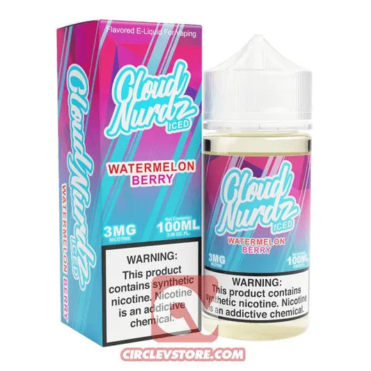 Cloud Nurdz - Watermelon berry iced - MTL - CircleV Store - Cloud Nurdz - Premium E-Liquid