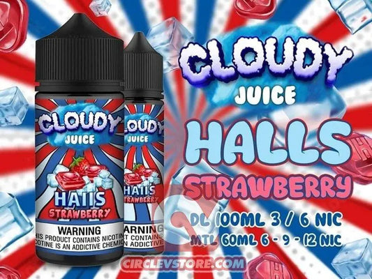 Cloudy Halls Strawberry - DL - CircleV Store - Cloudy Juice - Egyptian E-Liquid