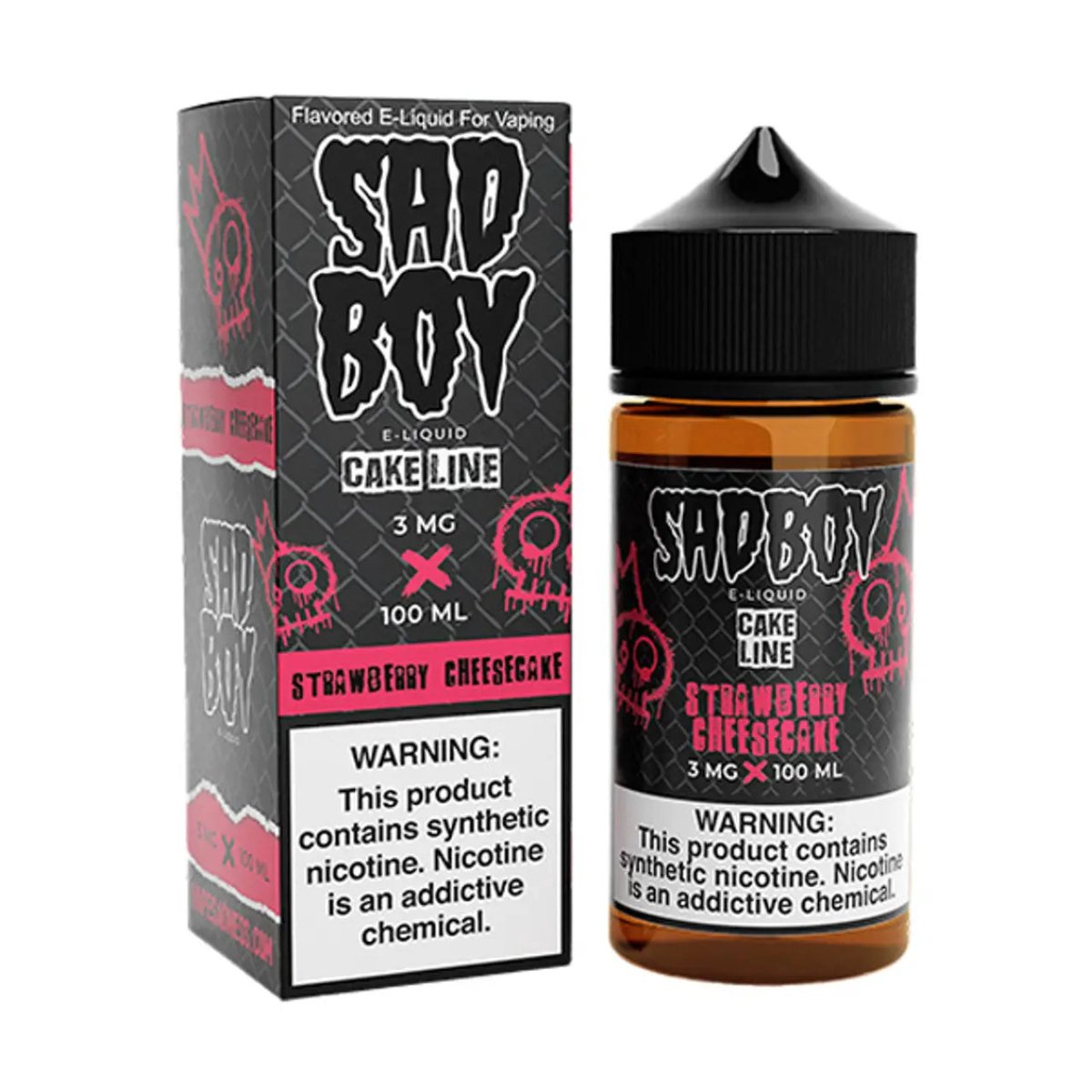 Sad Boy - Strawberry Cheesecake - MTL - CircleV Store - Sad Boy - Premium E-Liquid