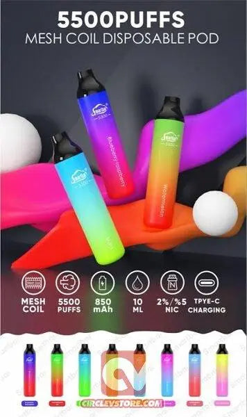 Smart bar 5500 Puffs - Mango Ice - CircleV Store - Smart Bar - Disposable