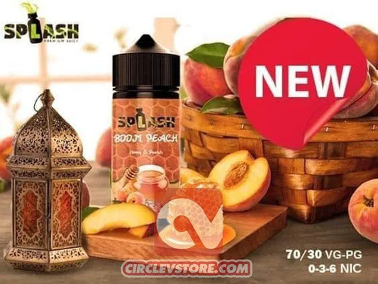 Splash Boom Peach - DL - CircleV Store - Splash - Egyptian E-Liquid