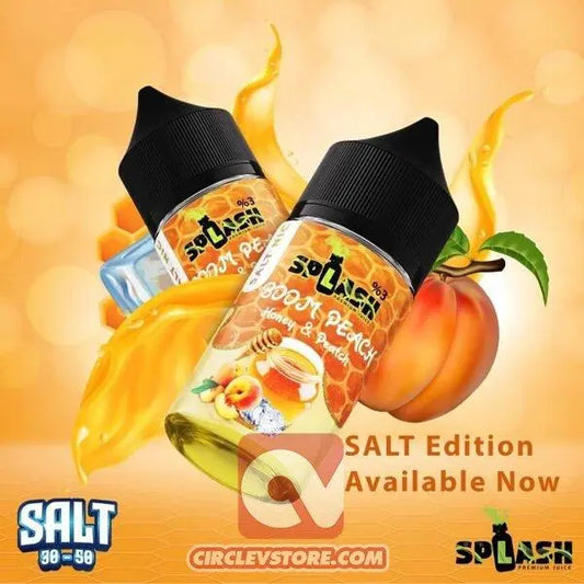Splash Boom Peach - Salt - CircleV Store - Splash - Egyptian E-Liquid